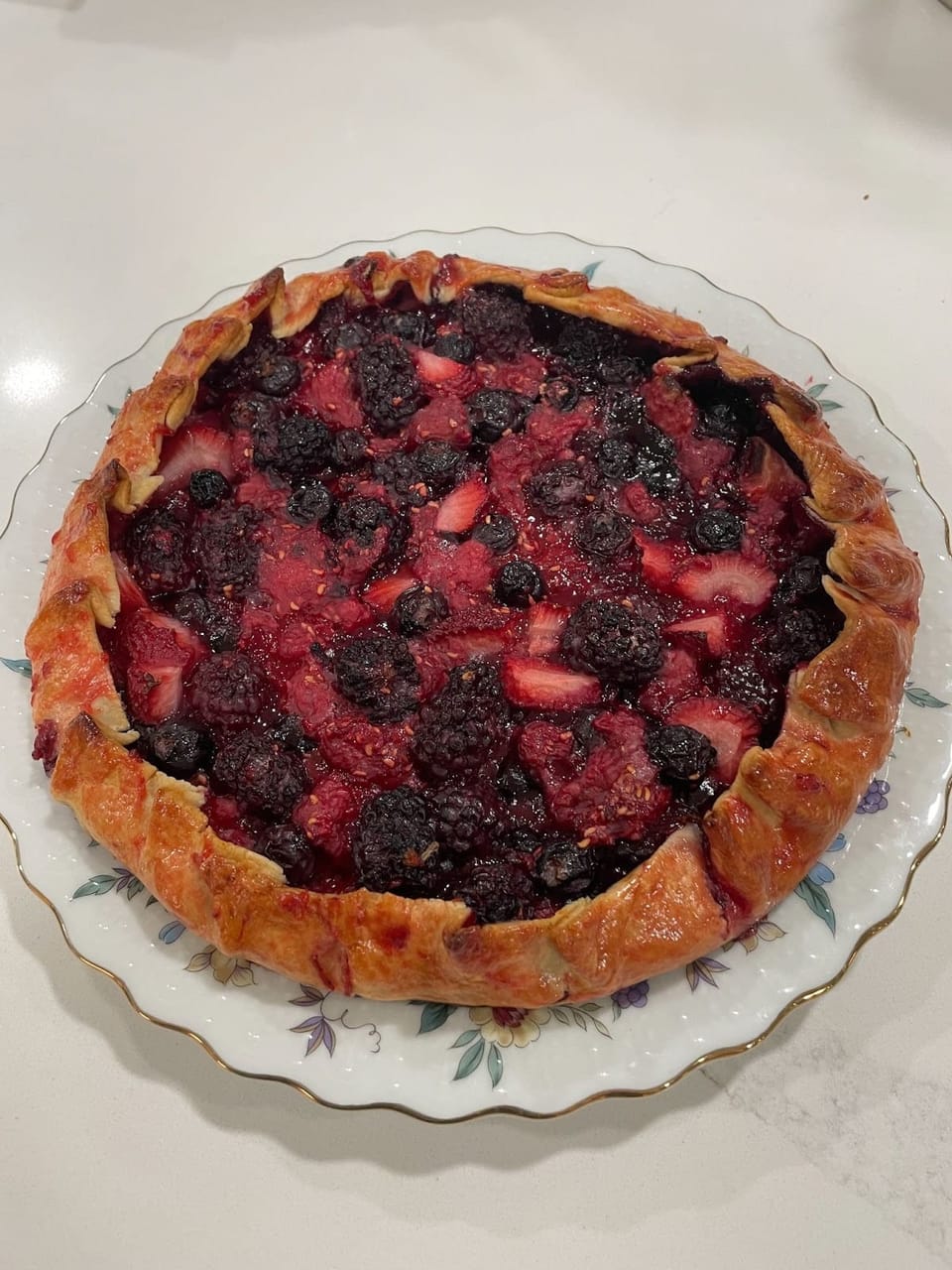 Recipe: Berry Galette with Lemony Whipped Mascarpone Cream